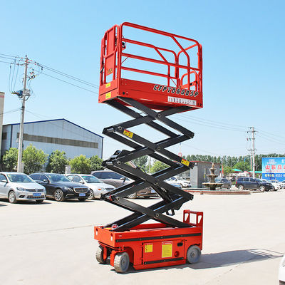 300 кг самоходный электрический ножничный подъемник OEM мобильная ножничная подъемная платформа